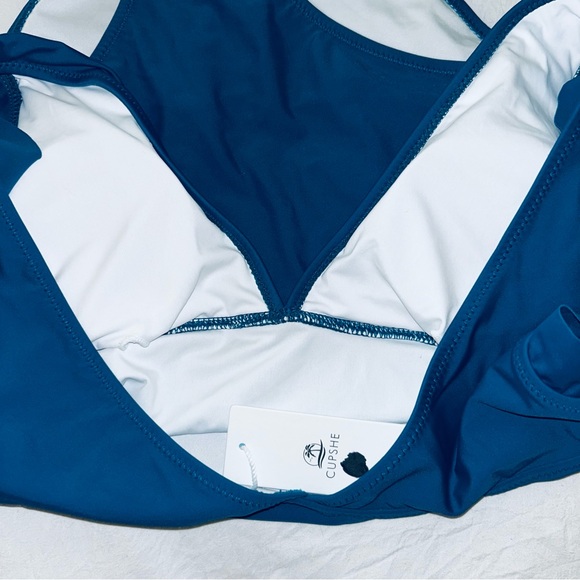 CUPSHE RUFFLE ONE PIECE SWIM - Picture 5 of 7